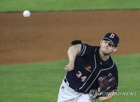 Two starters for Bears shortlisted for KBO's top player award for Oct.