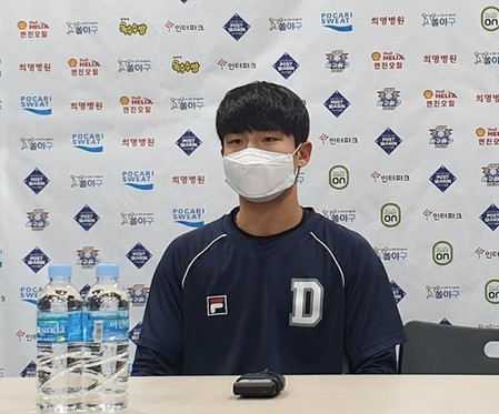 승부처에만 나오는 두산 대주자 이유찬 "떨리지만 재밌어"
