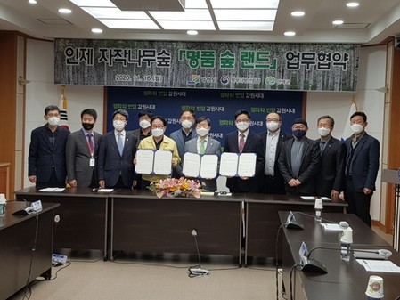 인제 자작나무 숲 '명품 숲 랜드' 조성 업무협약