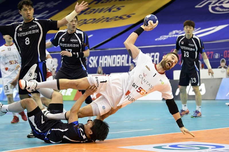 정의경 6골…두산, 실업 라이벌 SK 꺾고 핸드볼리그 3연승(종합)