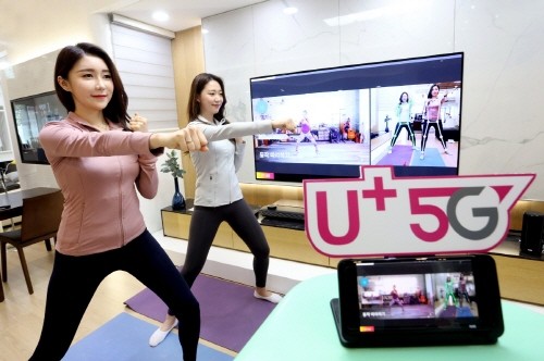 LG유플러스 스마트홈트, 쉽게 따라 하는 '대화면'으로 인기
