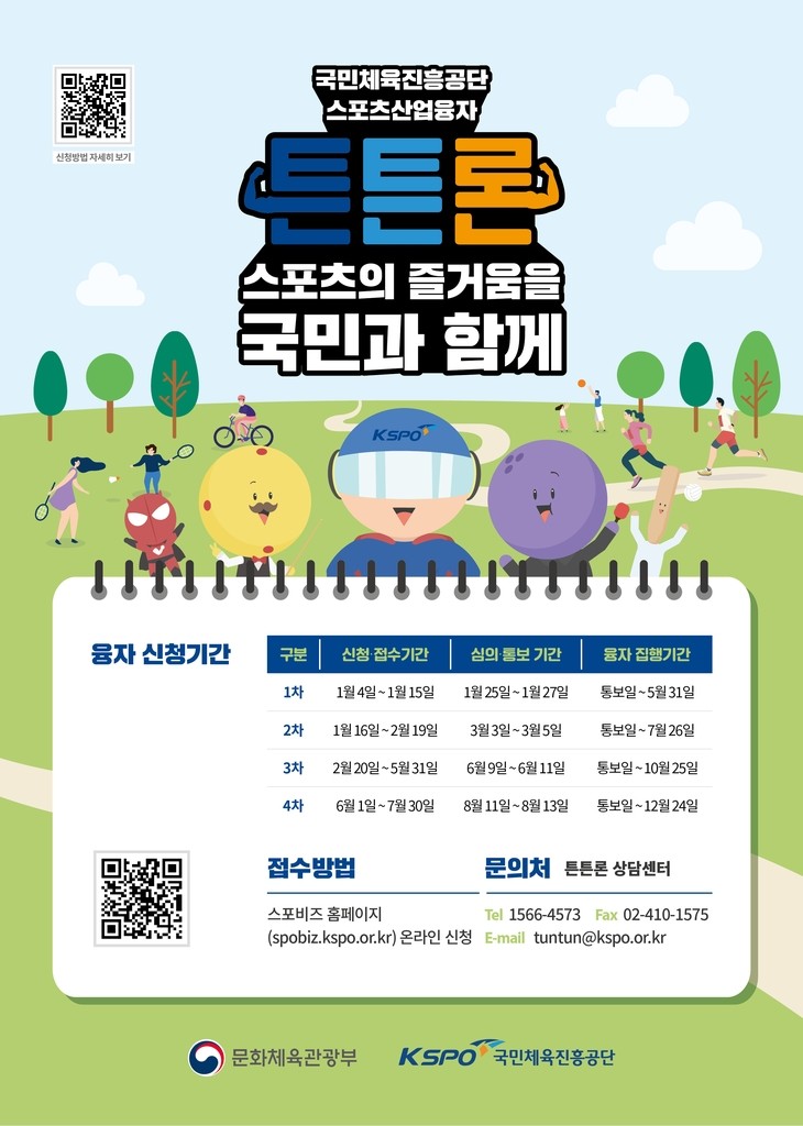 체육진흥공단, 새해 스포츠산업 융자 1천61억원 지원