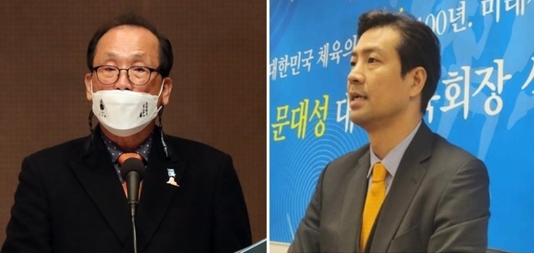 체육회장 출마 문대성, 장영달 지지 선언…'반이기흥 연대' 시작