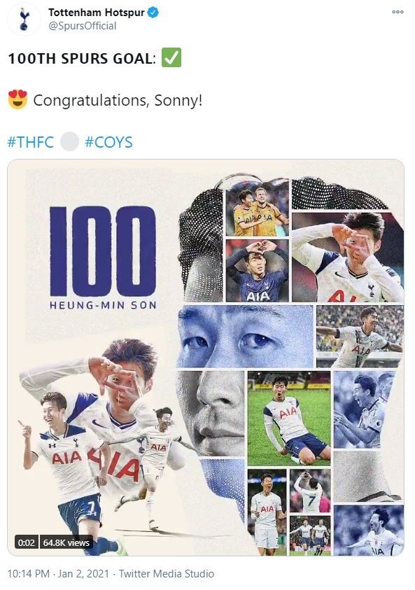 '손흥민, 100골 축하해!'…금자탑 달성에 쏟아지는 축하 릴레이