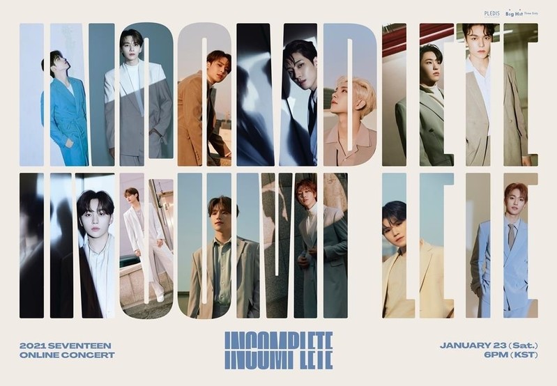 Seventeen to hold online concert this month: agency