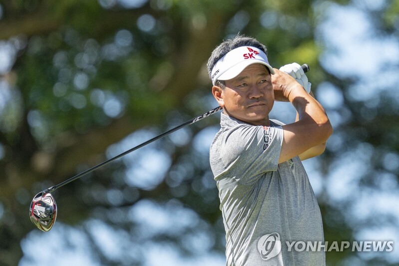 남코스서 4타 잃은 최경주, 파머스 인슈어런스 2R 40위로 하락