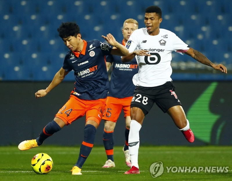 '윤일록 교체출전' 몽펠리에, 랑스에 1-2 패배…8경기 연속 무승