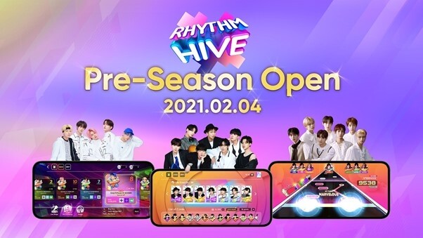 BTS·TXT 음악 활용 모바일 게임 '리듬 하이브' 출시
