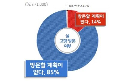 경기도민 85%, 이번 설 명절에 '고향 방문 않겠다'