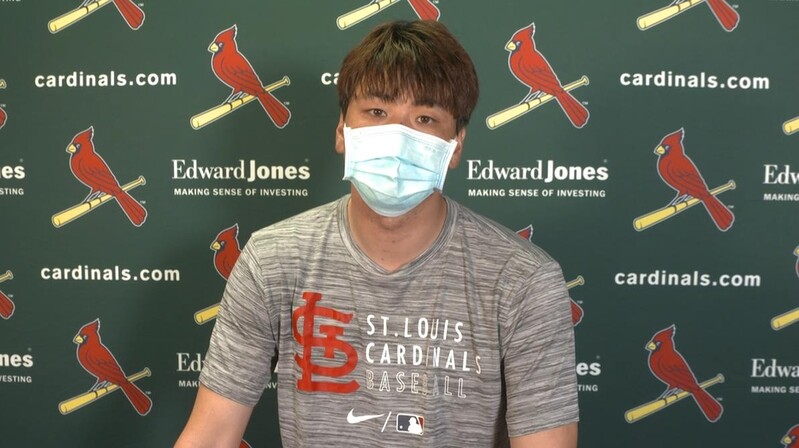 김광현 "하체 강화로 제구 향상…웨인라인트 재계약 정말 좋아"