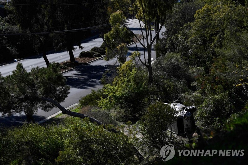 우즈, 약속 맞추려 내리막 곡선구간 과속?…"조급해 보였다"