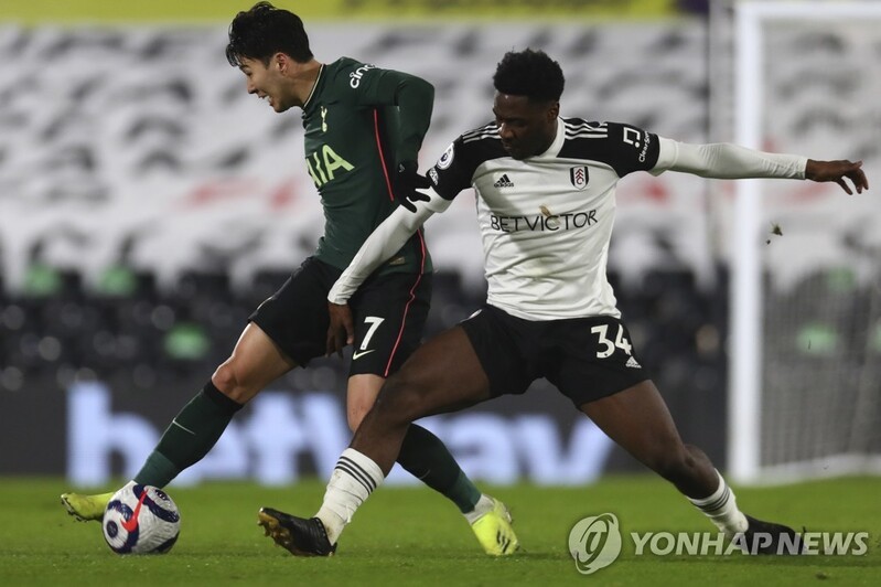 '상대 자책골 유도' 손흥민, 풀럼전 6∼7점대 무난한 평점