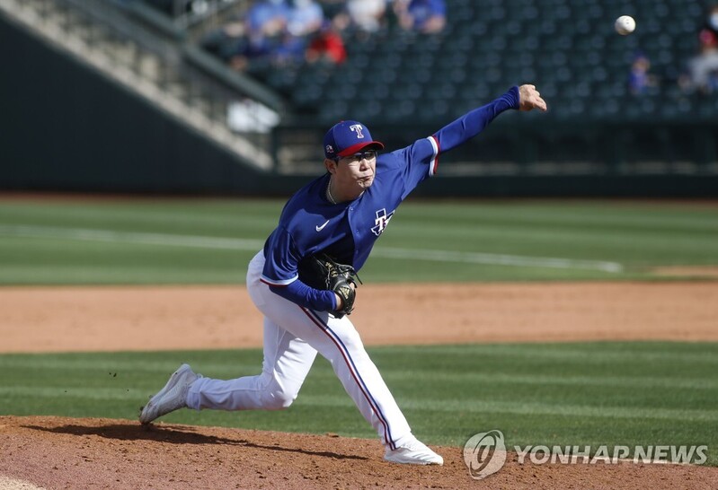 양현종, MLB 두 번째 시범경기서 2이닝 3K 무실점 쾌투