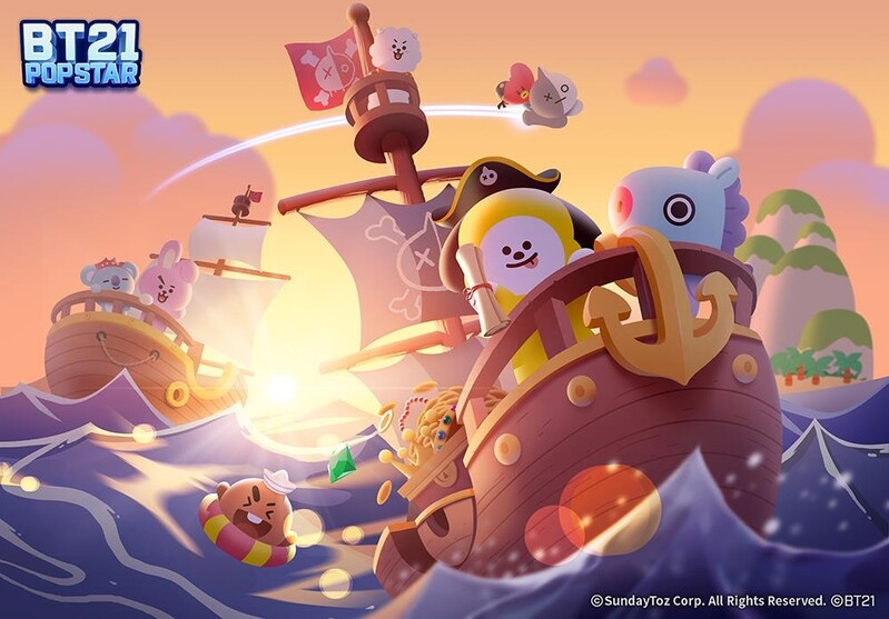 선데이토즈 신작 퍼즐게임 'BT21 팝스타' 아시아 출시