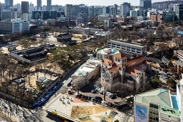 서울 정동 세실극장 옥상, 역사조망 휴식공간으로 개방