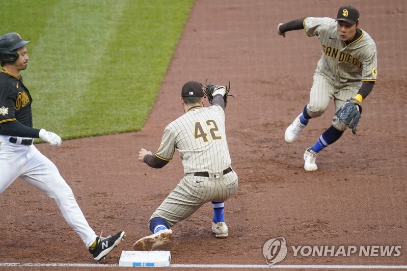 Kim Ha-sung 5 at-bats, no hits, Batting average 0.194