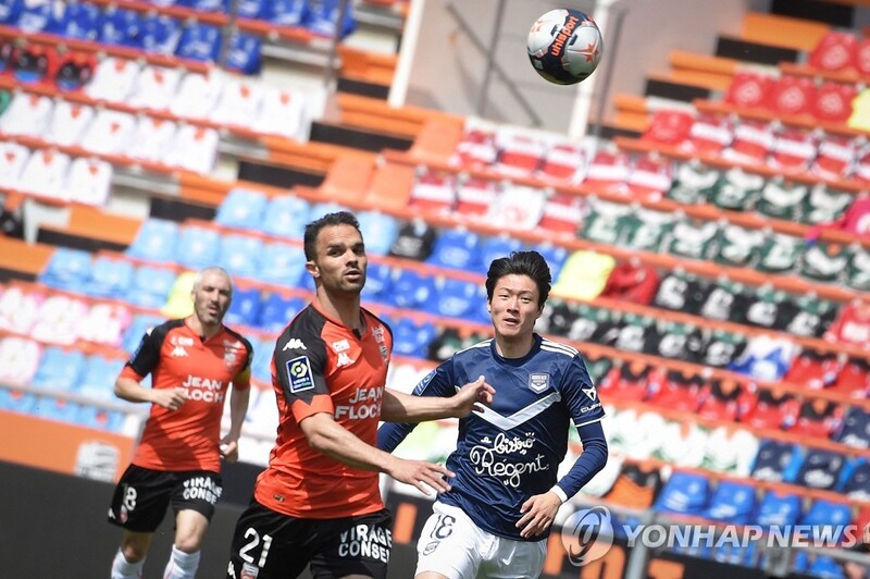 '황의조 풀타임' 보르도, 로리앙에 1-4 완패…리그 5연패