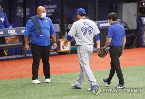 Blue Jays' Ryu Hyun-jin placed on injured list following minor gluteal strain