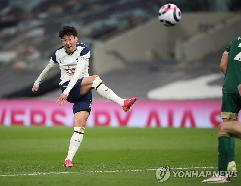 Tottenham's Son Heung-min ties career high with 21st goal of season