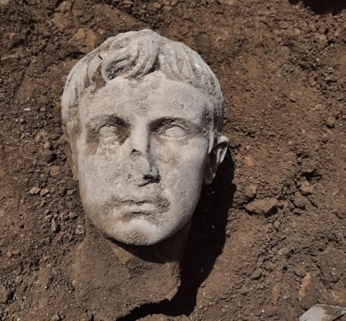 Marble Bust of Rome’s First Emperor Augustus Unearthed in Italy