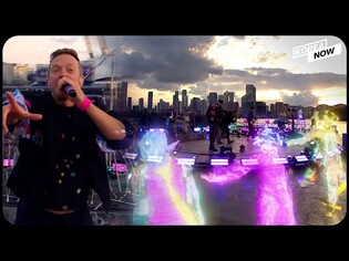 Holograms of Korean dancers perform with Coldplay at The BRIT Awards 2021