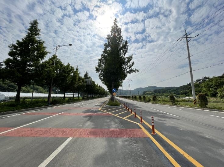 고성공룡엑스포 가는 길 넓고 편하게…진입도로 확장개통