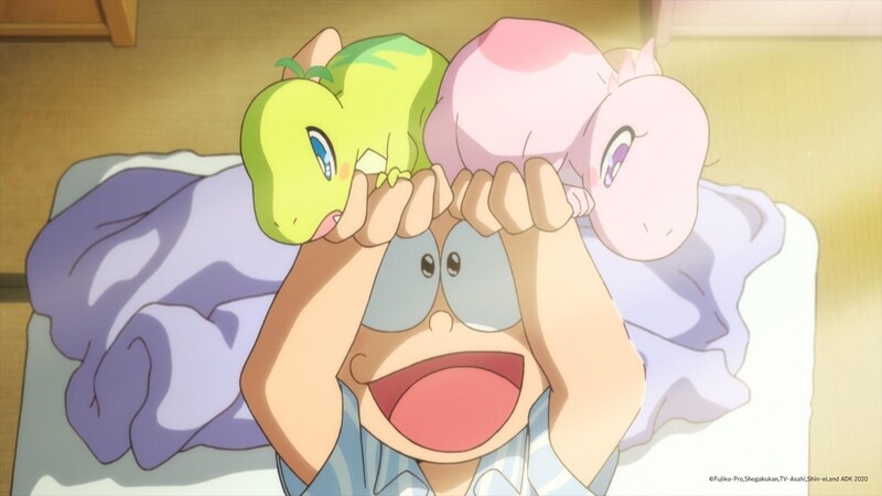 쌍둥이 공룡 아빠가 된 진구…50주년 기념 극장판 '도라에몽'