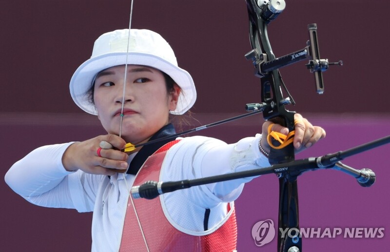 (LEAD) (Olympics) S. Korean archer Kang Chae-young eliminated in individual event