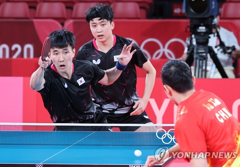 (Olympics) S. Korea loses to China in men's team table tennis at Tokyo Olympics