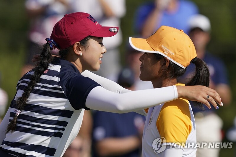 노예림 첫 승…미국, 솔하임컵 둘째 날 유럽과 격차 좁혀(종합)