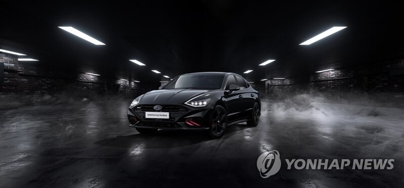 현대차, 쏘나타 N 라인 '더 블랙' 50대 한정 판매