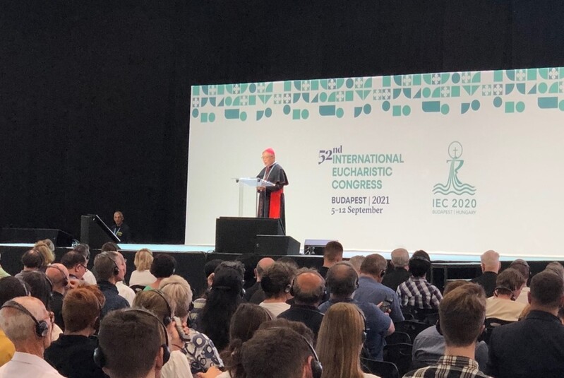 [게시판] 염수정, 부다페스트 세계성체대회서 '한국교회' 특강