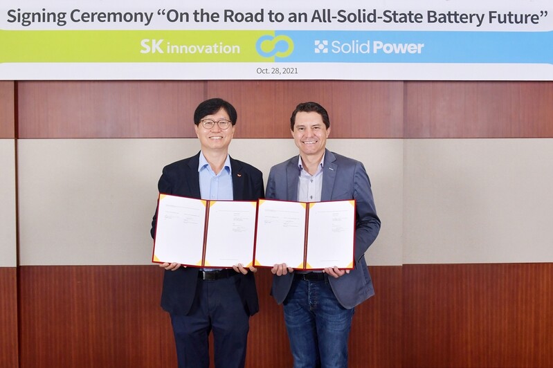 SK Innovation to develop all-solid-state batteries with U.S. firm