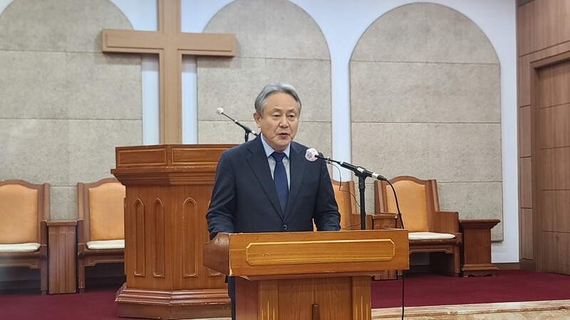 고개숙인 NCCK 총무…"노태우 영결식 참석은 중대한 잘못"