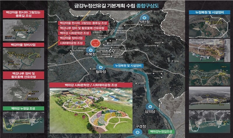 부여 금강 누정 선유길 개발 청신호…국비 147억원 확보