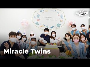 Premature twin sisters’ fight for survival and celebrate their 100th day