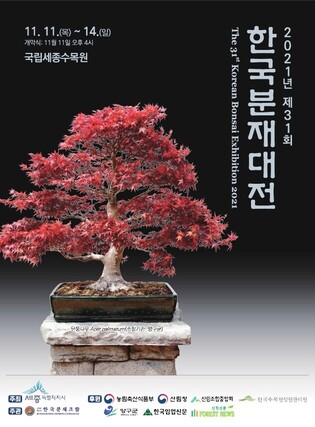 Sejong National Arboretum to hold the 31st Korean Bonsai Exhibition from Nov. 11