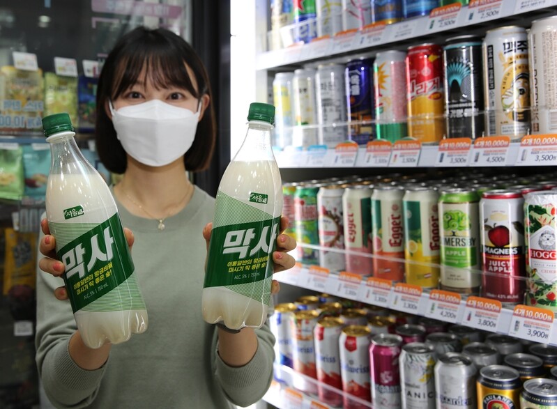 GS리테일, 서울장수 손잡고 막걸리에 사이다맛 더한 '막사' 출시