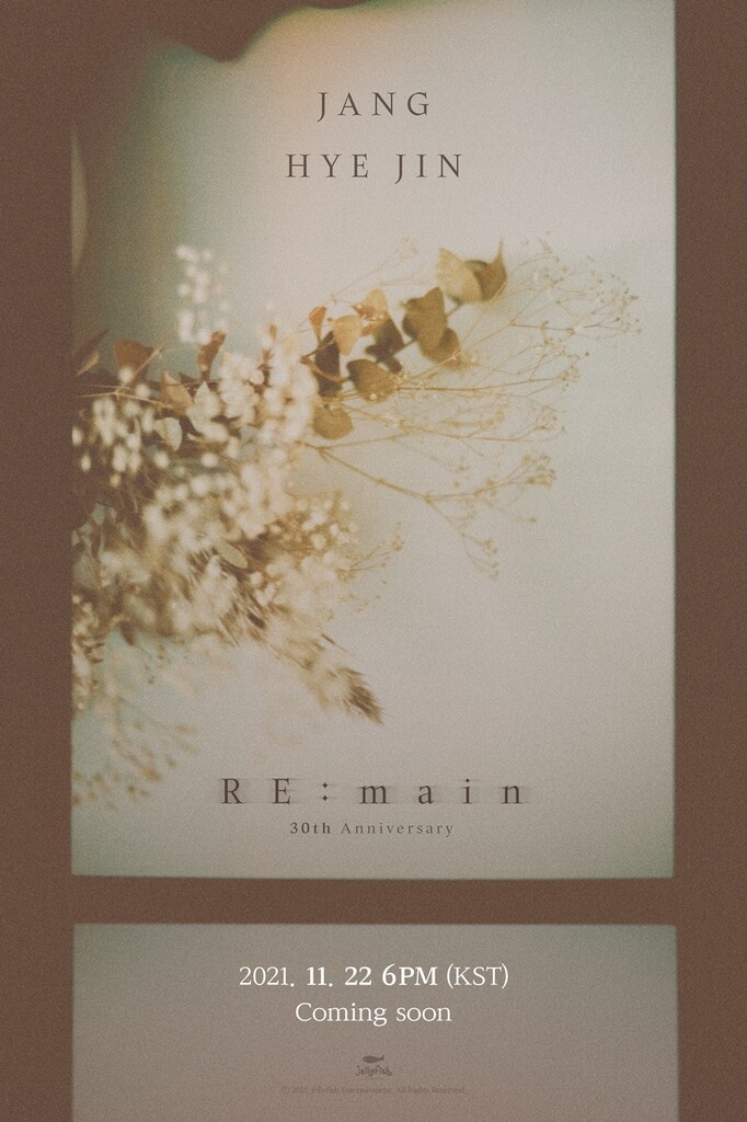 데뷔 30주년 장혜진, 22일 기념앨범 '리:메인' 발표