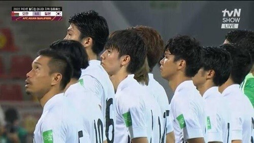 tvN 쇼, 일본 축구 대표팀 소개에 태극기 송출 사고