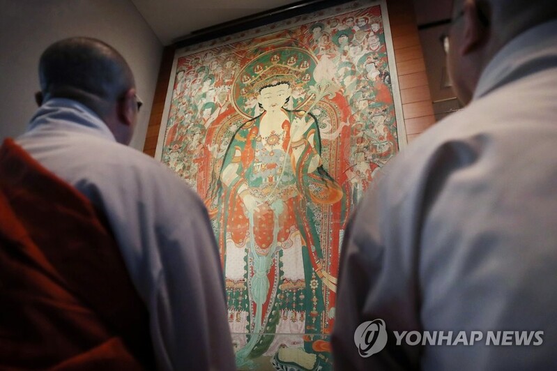 "대형불화 '괘불' 중 절반은 바탕직물이 삼베"