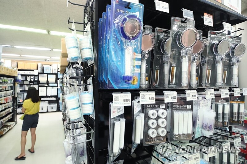 100% 없앤다더니…일부 필터샤워기 잔류염소 제거 성능 미흡