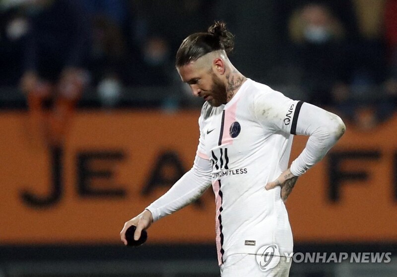 '레드카드 수집가' 라모스, 리그1 두 경기 만에 퇴장