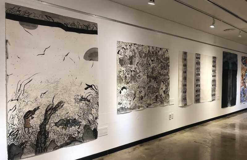 '전주 한지의 재발견'…국제수묵비안날레 출품작과의 만남