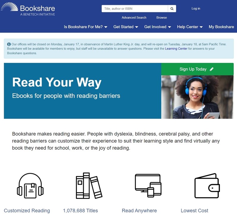 [게시판] 국립장애인도서관, 미국 '북셰어 도서관' 이용자 모집