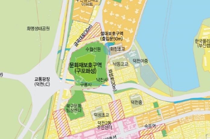 [현장in] 부산 구포왜성 민간공원 특례사업 두고 '시끌'