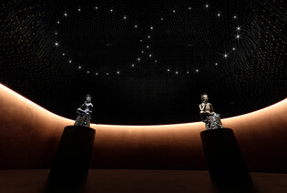 'Room of Quiet Contemplation' presenting two thinking Bodhisattvas