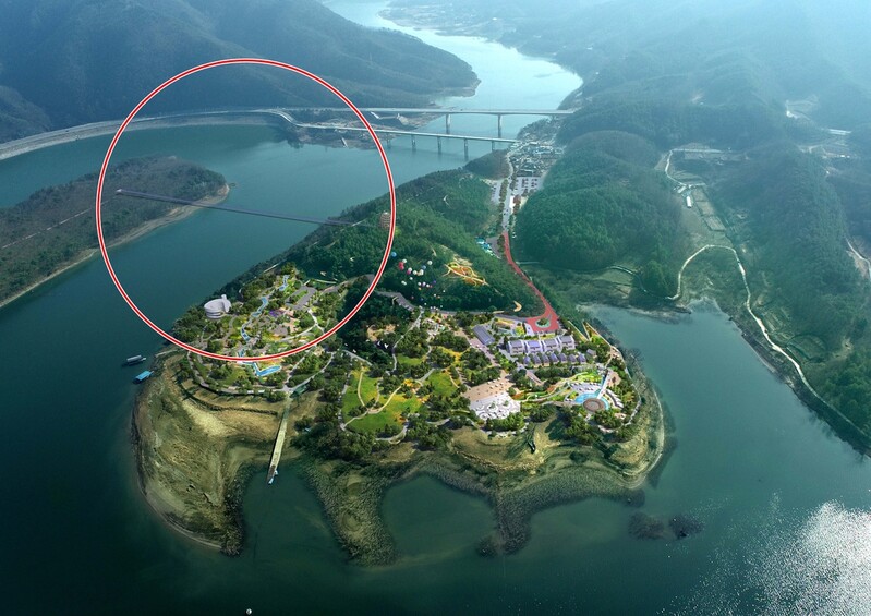 "대청호를 사뿐사뿐" 옥천 장계관광지 450ｍ 출렁다리 가설