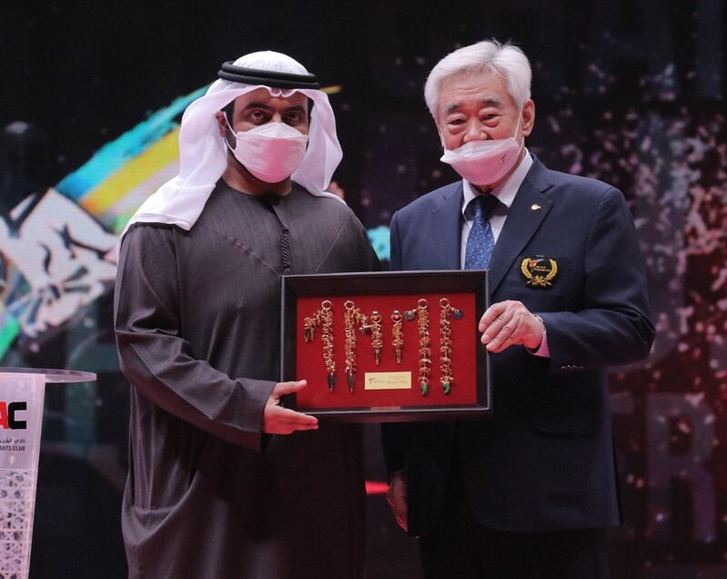 UAE 푸자이라 왕세자, 태권도박애재단에 또 10만달러 지원