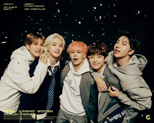 CRAVITY’s group concept photos in 'ADRENALINE' version